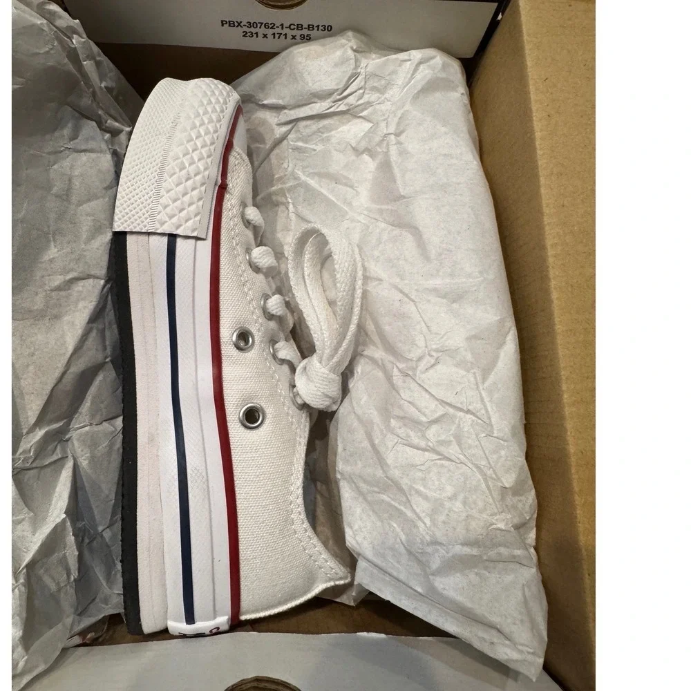 Converse Chuck Taylor All Star Eva Lift White Platform Sneakers Kids Youth 11